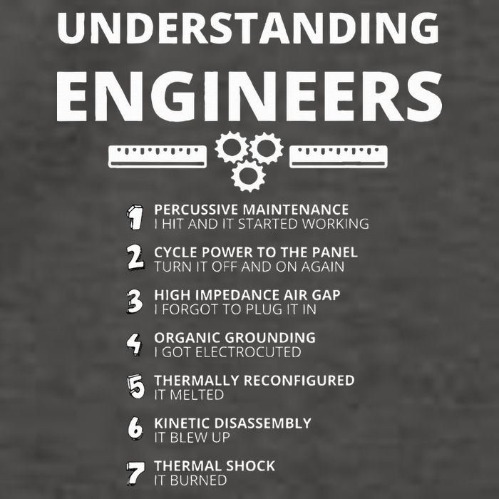 Understanding Engineers  Funny Sarcastic Engineering Gift Vector Backpack