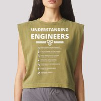 Understanding Engineers  Funny Sarcastic Engineering Gift Garment-Dyed Women's Muscle Tee