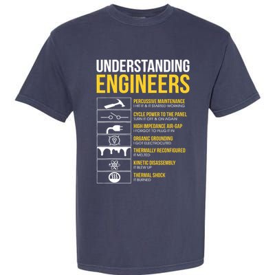Understanding Engineers Funny Sarcastic Engineering Garment-Dyed Heavyweight T-Shirt