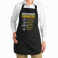 Understanding Engineers Funny Sarcastic Engineering  Full-Length Apron With Pockets