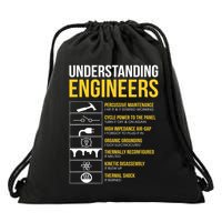 Understanding Engineers Funny Sarcastic Engineering  Drawstring Bag
