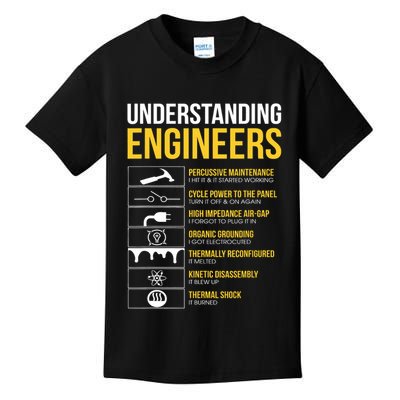 Understanding Engineers Funny Sarcastic Engineering  Kids T-Shirt