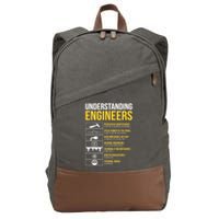 Understanding Engineers Funny Sarcastic Engineering  Cotton Canvas Backpack