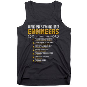 Understanding Engineers Funny Engineering Humor Engineers Tank Top