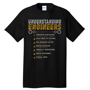 Understanding Engineers Funny Engineering Humor Engineers Tall T-Shirt