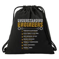 Understanding Engineers Funny Engineering Humor Engineers Drawstring Bag