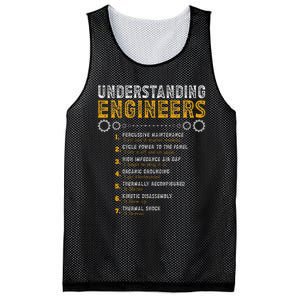 Understanding Engineers Funny Engineering Humor Engineers Mesh Reversible Basketball Jersey Tank