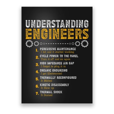 Understanding Engineers Funny Engineering Humor Engineers Poster