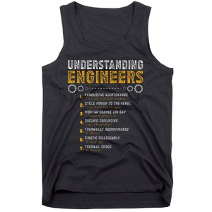 Understanding Engineers Funny Engineering Humor Engineers Tank Top