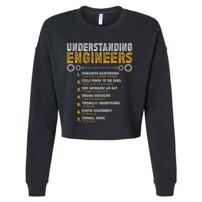 Understanding Engineers Funny Engineering Humor Engineers Cropped Pullover Crew