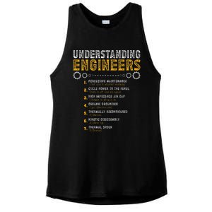 Understanding Engineers Funny Engineering Humor Engineers Gift Ladies PosiCharge Tri-Blend Wicking Tank