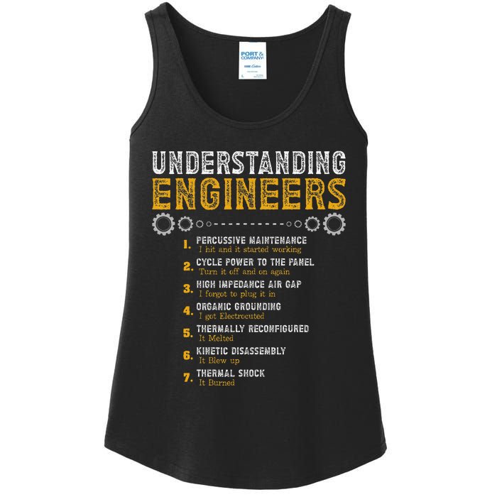 Understanding Engineers Funny Engineering Humor Engineers Gift Ladies Essential Tank