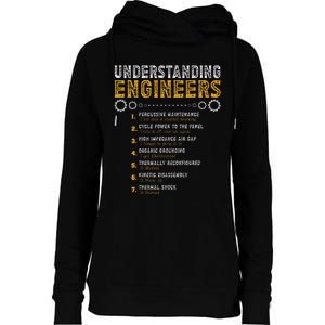 Understanding Engineers Funny Engineering Humor Engineers Gift Womens Funnel Neck Pullover Hood