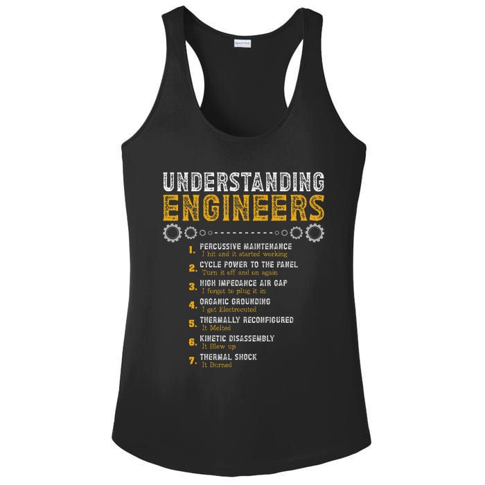 Understanding Engineers Funny Engineering Humor Engineers Gift Ladies PosiCharge Competitor Racerback Tank