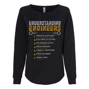 Understanding Engineers Funny Engineering Humor Engineers Gift Womens California Wash Sweatshirt