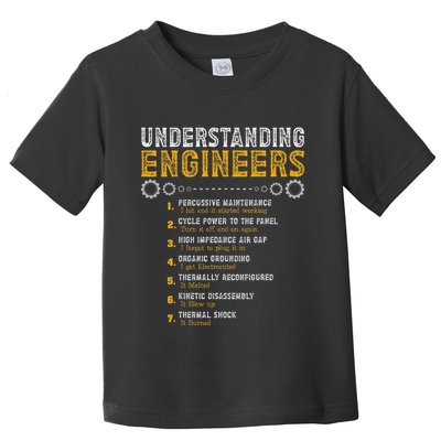 Understanding Engineers Funny Engineering Humor Engineers Gift Toddler T-Shirt