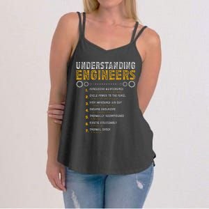 Understanding Engineers Funny Engineering Humor Engineers Gift Women's Strappy Tank