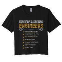 Understanding Engineers Funny Engineering Humor Engineers Gift Women's Crop Top Tee