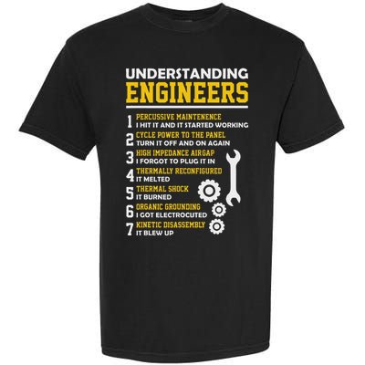Understanding Engineers Funny Sarcastic Engineering Garment-Dyed Heavyweight T-Shirt
