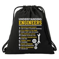 Understanding Engineers Funny Sarcastic Engineering Drawstring Bag