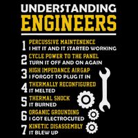 Understanding Engineers Funny Sarcastic Engineering Flat Bill Trucker Hat