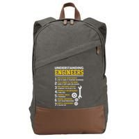 Understanding Engineers Funny Sarcastic Engineering Cotton Canvas Backpack