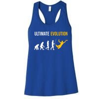 Ultimate Evolution Frisbee Gift Women's Racerback Tank