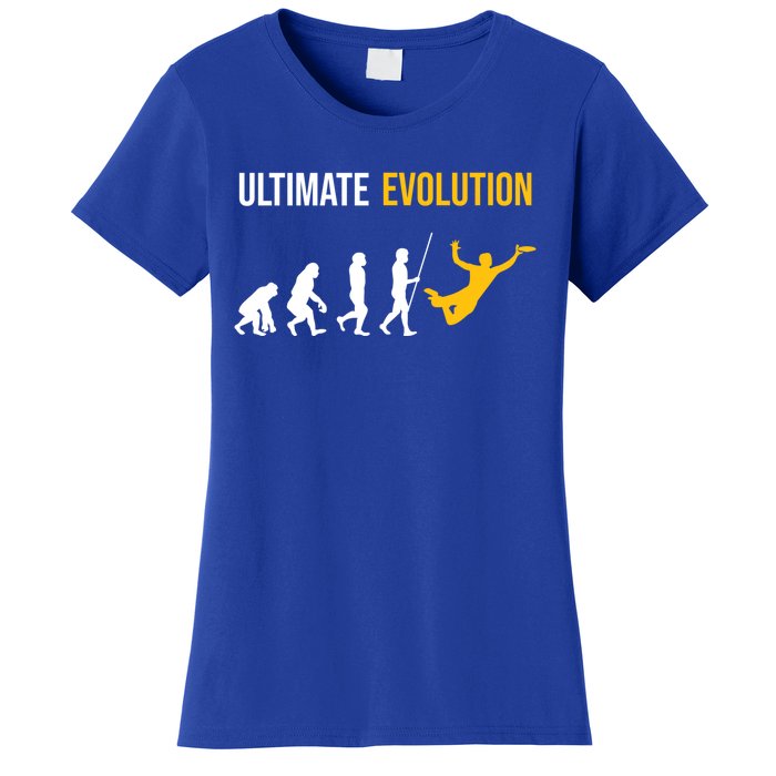 Ultimate Evolution Frisbee Gift Women's T-Shirt