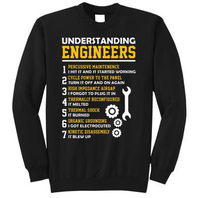 Understanding Engineers Funny Sarcastic Engineering Sweatshirt