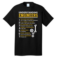 Understanding Engineers Funny Sarcastic Engineering Tall T-Shirt