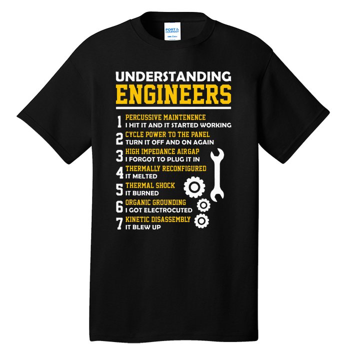 Understanding Engineers Funny Sarcastic Engineering Tall T-Shirt