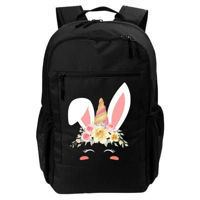 Unicorn Easter Floral Bunny Daily Commute Backpack