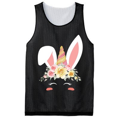 Unicorn Easter Floral Bunny Mesh Reversible Basketball Jersey Tank