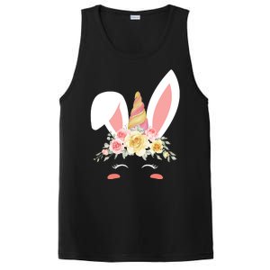 Unicorn Easter Floral Bunny PosiCharge Competitor Tank