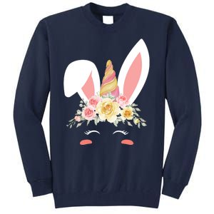 Unicorn Easter Floral Bunny Tall Sweatshirt