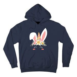 Unicorn Easter Floral Bunny Tall Hoodie