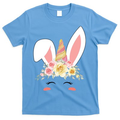 Unicorn Easter Floral Bunny T-Shirt