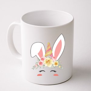 Unicorn Easter Floral Bunny Coffee Mug