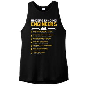 Understanding Engineers Funny Engineering Humor Engineers Ladies PosiCharge Tri-Blend Wicking Tank