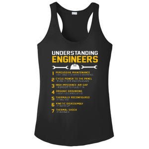 Understanding Engineers Funny Engineering Humor Engineers Ladies PosiCharge Competitor Racerback Tank