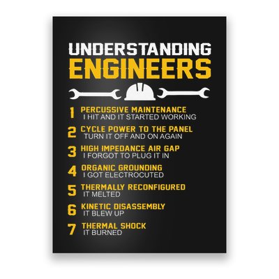 Understanding Engineers Funny Engineering Humor Engineers Poster