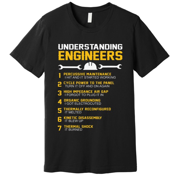 Understanding Engineers Funny Engineering Humor Engineers Premium T-Shirt