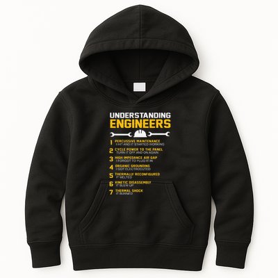 Understanding Engineers Funny Engineering Humor Engineers Kids Hoodie