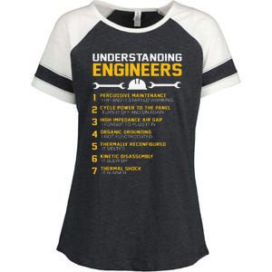 Understanding Engineers Funny Engineering Humor Engineers Enza Ladies Jersey Colorblock Tee