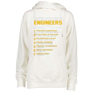 Understanding Engineers Funny Engineering Humor Engineers Womens Funnel Neck Pullover Hood