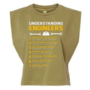 Understanding Engineers Funny Engineering Humor Engineers Garment-Dyed Women's Muscle Tee