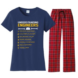 Understanding Engineers Funny Engineering Humor Engineers Women's Flannel Pajama Set