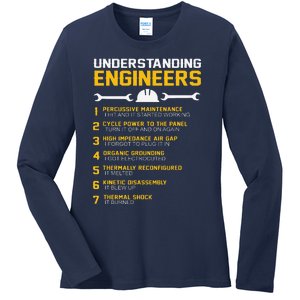 Understanding Engineers Funny Engineering Humor Engineers Ladies Long Sleeve Shirt