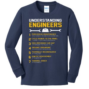 Understanding Engineers Funny Engineering Humor Engineers Kids Long Sleeve Shirt