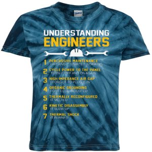 Understanding Engineers Funny Engineering Humor Engineers Kids Tie-Dye T-Shirt